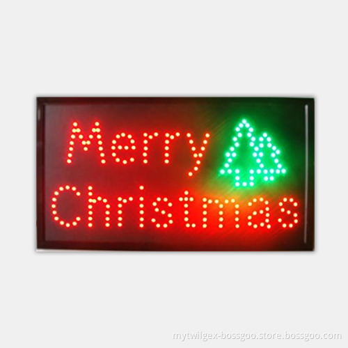 wholesale china factory price merry christmas chasing animated led sign
